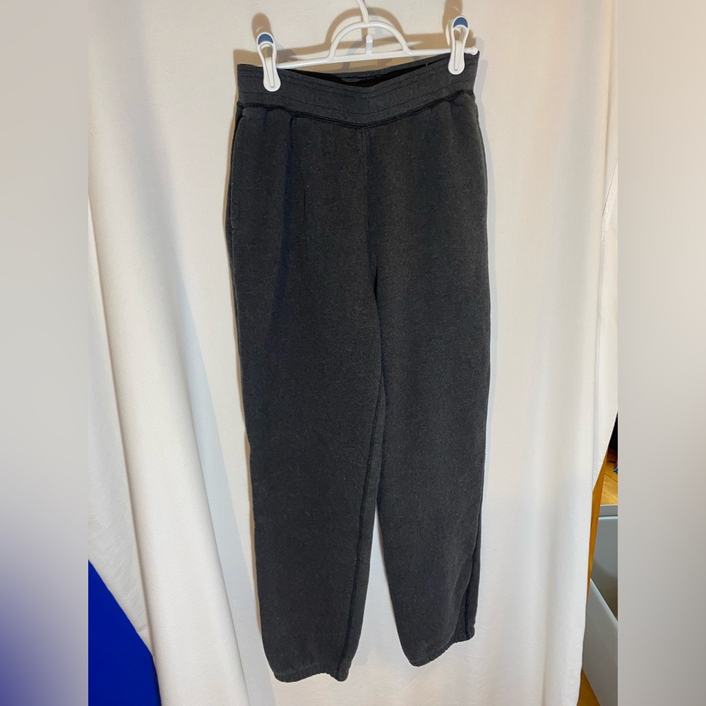 Lands’ End Serious Sweats Jogger Sweatpants, dark gray, size small